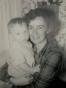 "Mazie Jordan" and Green Deane when he was a sprout c. 1952.