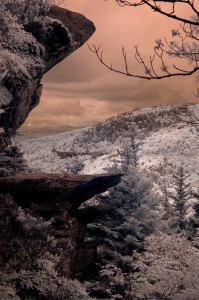 An Appalachian Trail view captured in infrared.Photo by Green Deane