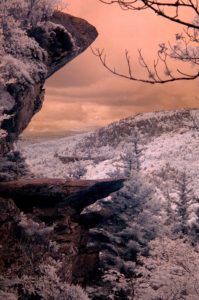 Part of the Trail in infrared. Photo by Green Deane