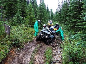 ATVs spread seeds. Photo by RidersWestMag