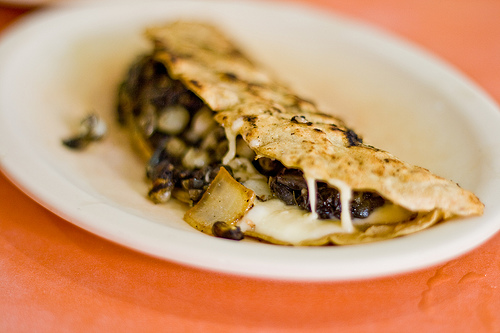 Taco with "Mexican Truffles" 